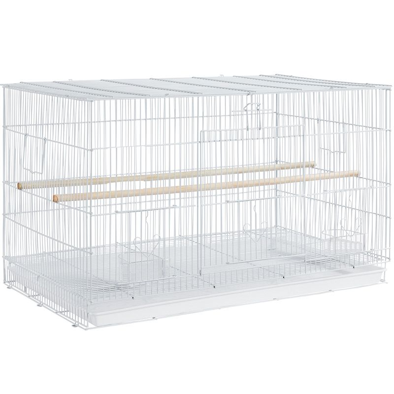 Yaheetech 30" Bird Cage Flight Cage with Slide-Out Tray and Wood Perches, 1 of 7