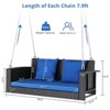 Karl Home 2-Person Wicker Outdoor Porch Swing - 2 of 4