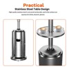 Outdoor Gas Heater 48000 BTU Stainless Steel, Portable with Wheels, Powder Coated Surface, Reliable Ignition System, Automatic Tilt Safety - 3 of 4
