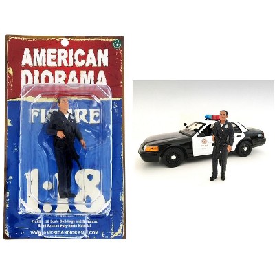 Police Officer I Figure For 1:18 Scale Models by American Diorama