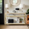 Hommoo 3-Tier Console Table, 55" Sofa Table with Storage Shelves - 2 of 4