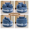 TiramisuBest 41 Inch Accent Chairs Swivel Barrel Chair with Pillows High Resilience Sponge 360 Degree Rotation Lounge Seating for Living Room - 4 of 4
