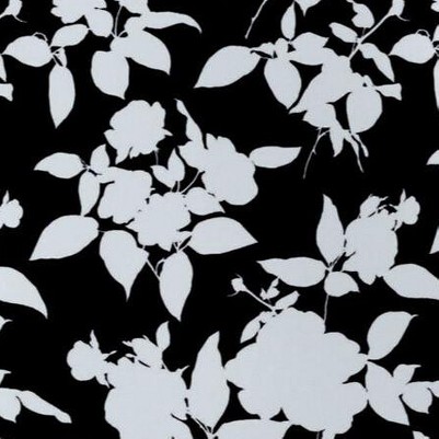 black porcelain floral