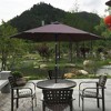 CAVINAS 9 FT Windproof Beach Umbrella, Deck Umbrella, Waterproof Outdoor Shade for Poolside, Terrace, Garden, without Base - 2 of 4
