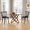 Tangkula 4 PCS Dining Chair Windsor High Spindle Back Wood Kitchen Chairs w/ Rubber Wood Frame - 3 of 4