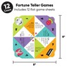 Big Dot of Happiness 90's Throwback - 1990s Party Cootie Catcher Game - Truth or Dare Fortune Tellers - Set of 12 - 4 of 4