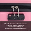 FURNIinspire Bag and Luggage Sets Stylish Hard Shell Suitcase Set 3 Piece Travel Luggage with Spinner Wheels for Family, Pink, 19.29"*11.42"*29.53" - 3 of 4