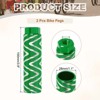 Unique Bargains Aluminum Alloy Anti-Skid BMX Mountain Dirt Cycling Fit 3/8 Inch Axles Rear Stunt Bike Pegs 2 Pcs - 2 of 3