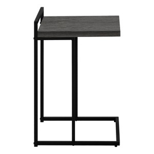 FONTOI C-shaped Side Table, Bedside Table with Felt pads, Snack Stand for Living Room, Bedroom, Grey, 18.25"*26.5"*16" - 1 of 4