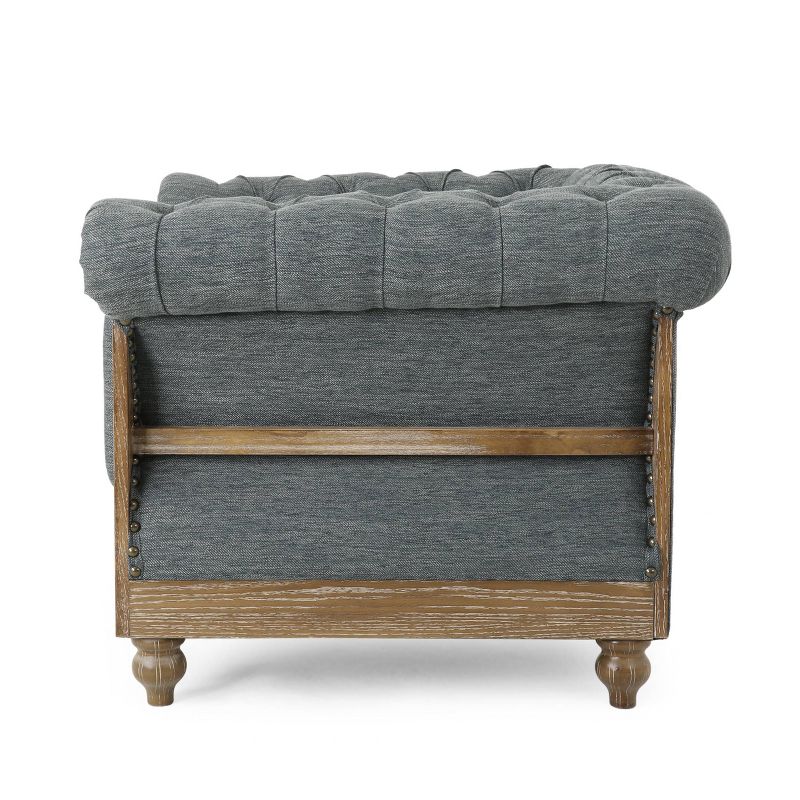 Voll Chesterfield Tufted Fabric Club Chair with Nailhead Trim - Christopher Knight Home, 5 of 11