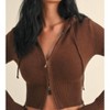 Women's Lissy Slim Fit Zip Up Sweater Hoodie - Kimberly C - 4 of 4