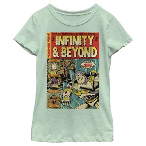 Girl's Toy Story Buzz Lightyear Comic Cover T-Shirt - 1 of 4
