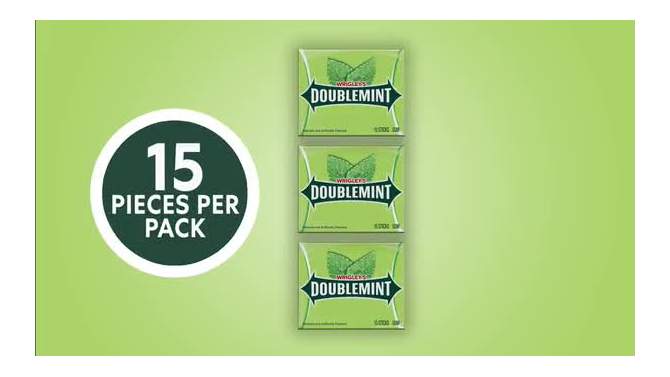 Wrigley&#39;s Doublemint Bulk Chewing Gum Value Pack - 45ct/3.96oz, 2 of 10, play video