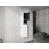 Dexmalle White 12" Bathroom Side Cabinet with 2-Soft Close Doors and  Float Mounting Design - 3 of 4