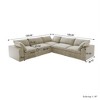 WJShome 5 pcs Cloud Modular Sectional Sofa for Livingroom,120.45inch Down Filled Convertible Couches for Office Apartment,V Shaped - 2 of 4