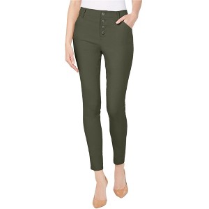 I.N.C International Concepts Womens Exposed Button Casual Trouser Pants - 1 of 1