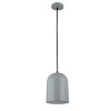 Chloe Lighting Ironclad Contemporary-Style 1 Light Gray And White Ceiling Mini Pendant 8" Wide - 2 of 4