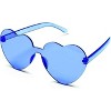 4E's Novelty Light Blue Cowboy Hat with Heart-Shaped Glasses – Perfect for Rodeo Parties and Festivals - 3 of 4
