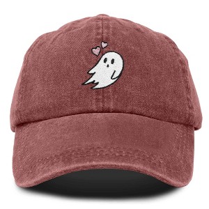Dalix Heartly Ghost Embroidered Mens Womens Cotton Dad Hat Baseball Cap Adjustable - 1 of 4