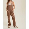 Women's Cotton Open Back Denim Overalls - WISHLIST L - 3 of 4