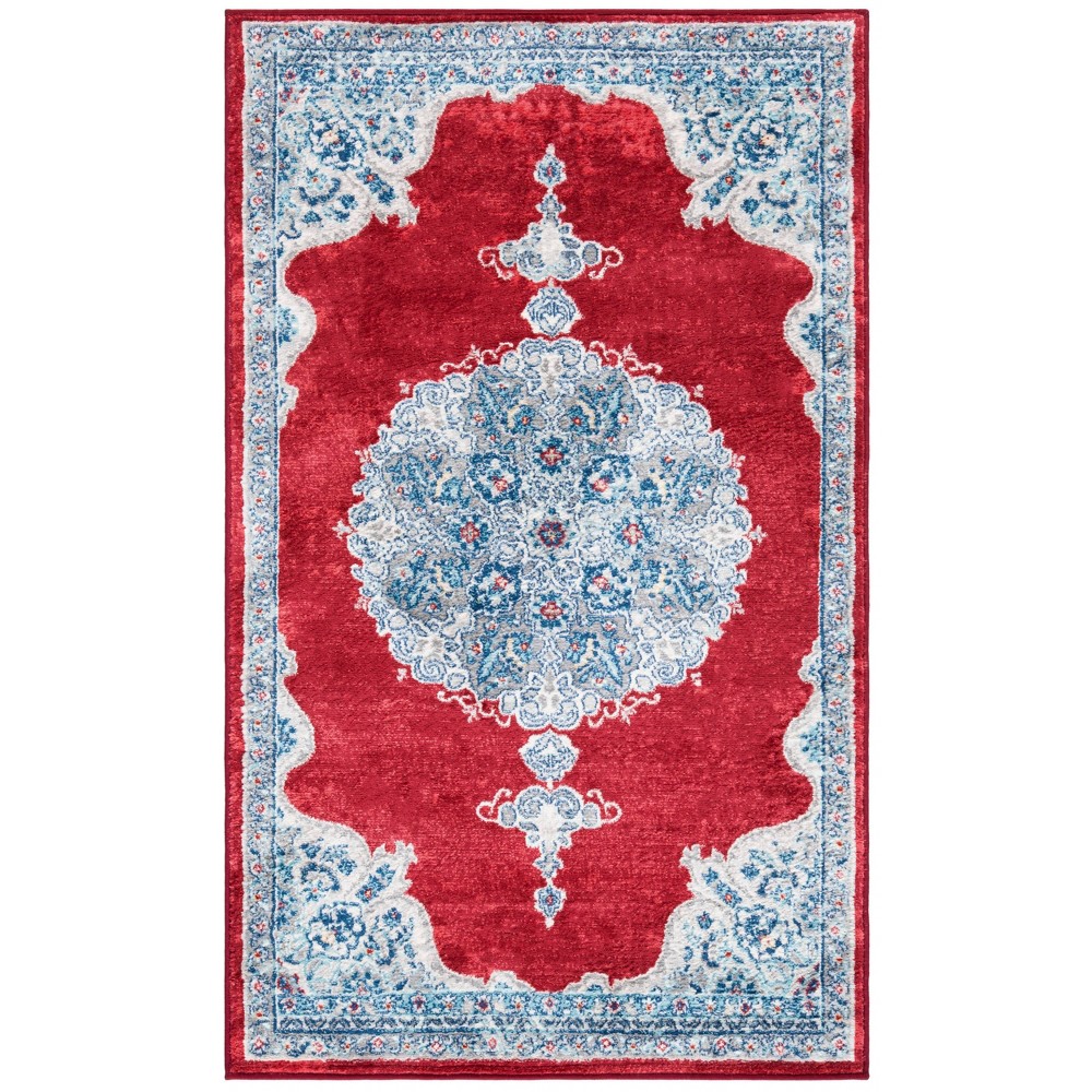 3'x5' Harriette Rug Red/Ivory - Safavieh