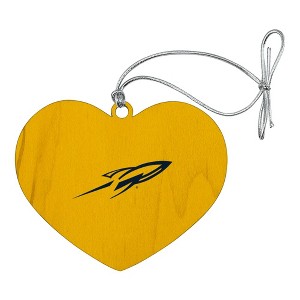 University of Toledo Secondary Heart Love Wood Christmas Tree Holiday Ornament - 1 of 3