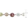 EVERLY JEWELRY | 11-12.5mm White and 12-14mm Multi-color Coin Pearl and 4.25mm Rose Quartz Beads Endless Strand Necklace, 54 inc - 2 of 4