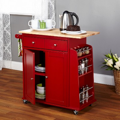 TMS Michigan Kitchen Cart - Red