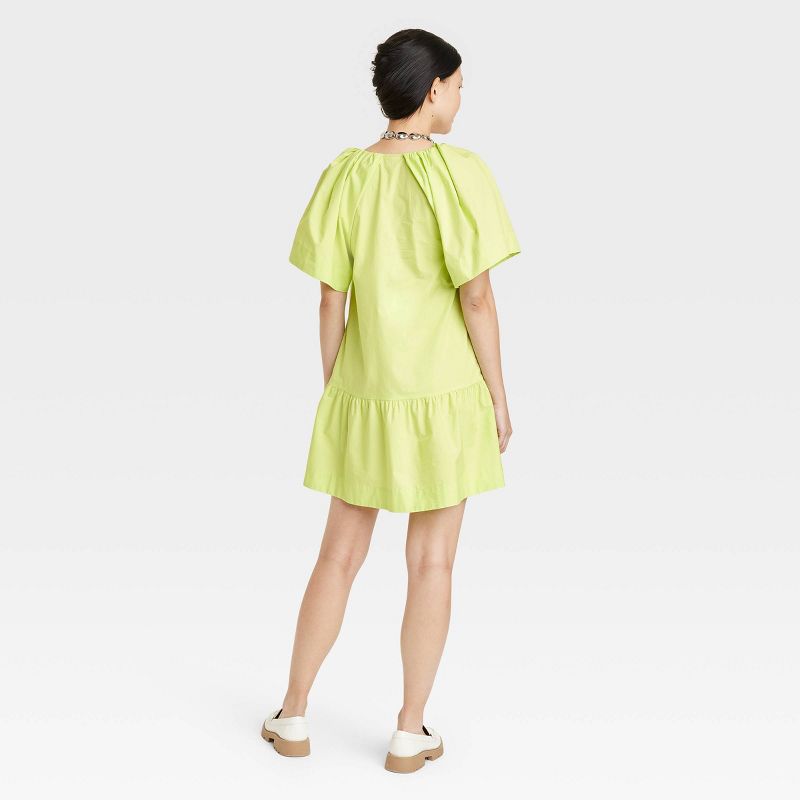 Women's Flutter Short Sleeve Mini Shift Dress - A New Day™, 3 of 10