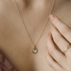 Bloom Flower Pendent Necklace in Gold, Rose Gold, Silver - Honeycat - 2 of 4