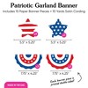 Big Dot of Happiness Stars & Stripes Patriotic Garland Banner, 4th of July Party Decor Backdrop, Holiday Banner, 30 Feet of Cord, 15 Shaped Pieces - 4 of 4