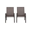 VisioGear 2 Pieces Patio Seating Sets, Outdoor Camping Chairs with Armrest High Backrest for Garden, Brown, 24.41"*24.41"*38.59" - 4 of 4