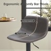 NicBex Adjustable PU Leather Bar Stools Set of 2,Swivel Counter Height Bar Stools with Footrest,Metal Base,Bar Chairs for Kitchen Island,Home Bar - 3 of 4