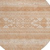 Copper And Ivory Southwestern Washable Indoor Outdoor Area Rug - 4 of 4