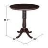 International Concepts 36" Round Top Pedestal Table - 40.9"H - 2 of 4