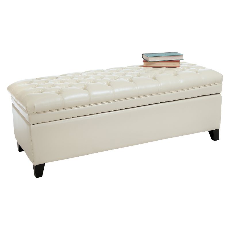 Hastings Tufted Storage Ottoman - Christopher Knight Home, 1 of 6