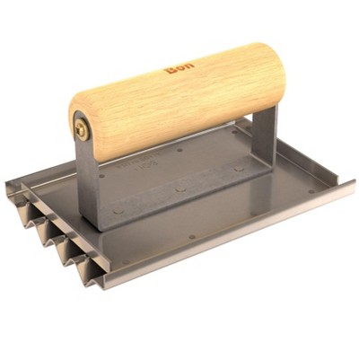 Bon Tool 12-476 Safety Step Groover - 6-inch X 4 3/4-inch Wood Handle