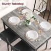 5 Piece dinette Table Set with 4 Upholstered Chairs, Rectangular Dining Room Table Set of 4 - 2 of 4
