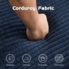 71.65'' Corduroy Fabric Loveseat Sofa Bed with No Assembly Required, Reversible Cushion, Memory Foam, Deep Seat, and Pillows - 4 of 4