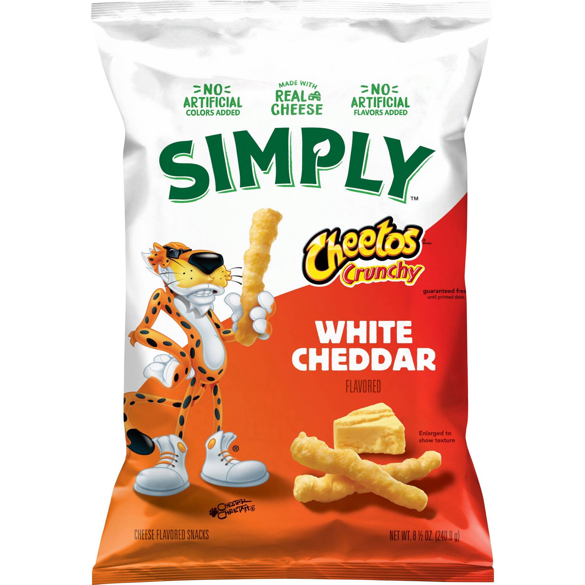 Cheetos Simply Crunchy White Cheddar Puffed Snacks - 8.5oz