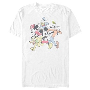 Men's Mickey & Friends Running Group Shot T-Shirt - 1 of 4