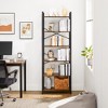 VASAGLE 6-Tier Tall Bookshelf Large Bookcase Rustic Brown and Black - 4 of 4