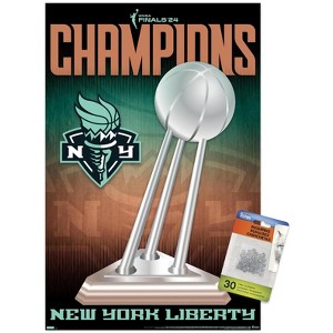 Trends International WNBA New York Liberty - 2024 WNBA Finals Team Logo Unframed Wall Poster Prints - 1 of 4