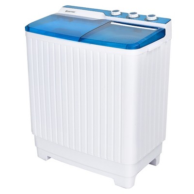 Costway Portable Full-automatic Laundry Washing Machine 8.8lbs Spin Washer  W/ Drain Pump : Target