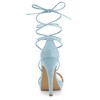 Allegra K Women's Platform Stiletto Heels Lace Up Sandals - 3 of 4