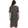 Just Love Womens Nightgown - Short Sleeve Henley Oversized Sleepwear Gown - 3 of 3