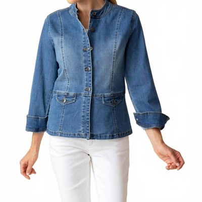 Women's Stretch Denim Moto Jacket - habitat