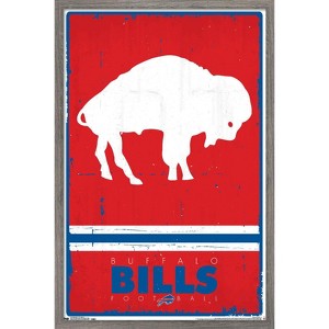 Trends International NFL Buffalo Bills - Retro Logo 15 Framed Wall Poster Prints - 1 of 4