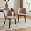 Christopher Knight Home Set of 2 Isaac Fabric Upholstered Dining Chairs Apricot - 2 of 4