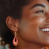 Ross-Simons Italian Murano Glass Teardrop Earrings in 18kt Gold Over Sterling - 2 of 4